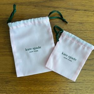 New set of 2 Kate spade jewelry dust bags